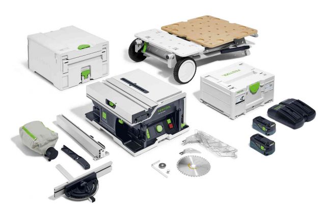 FESTOOL CSC SYS 50 EBI-Set Aku. stolová okružná píla 577379